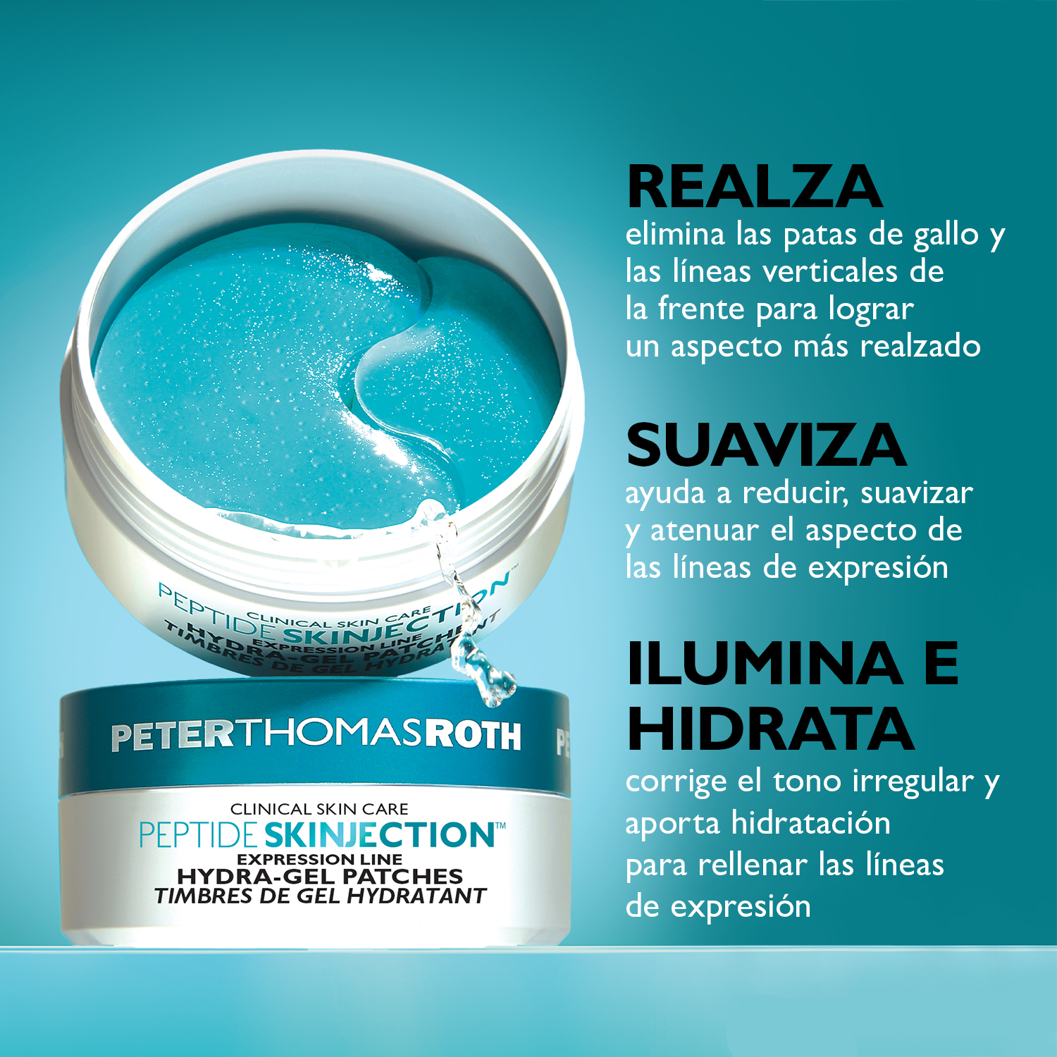 PEPTIDE SKINJECTION HYDRA GEL PATCHES (PARCHES PARA CONTORNO DE OJOS)